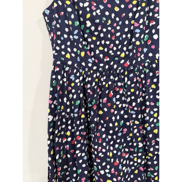 J. Crew Ratti Happy Cat Print Tie Sleeve Midi Sundress Size 4 - Picture 4 of 12